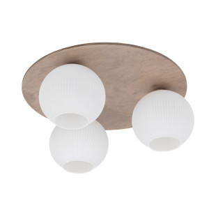 Plafon szklany 3 kule Virlo biały/beż TK Lighting - Skandynawski design