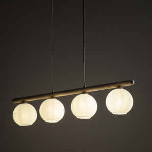 Lampa wisząca Virlo: 4 szklane kule, 95cm - TK Lighting