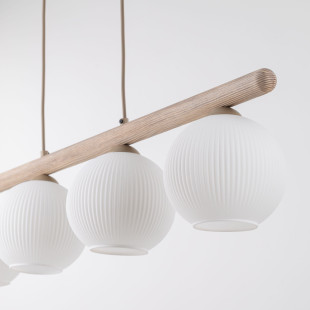 Lampa wisząca Virlo: 4 szklane kule, 95cm - TK Lighting