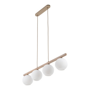Lampa wisząca Virlo: 4 szklane kule, 95cm - TK Lighting