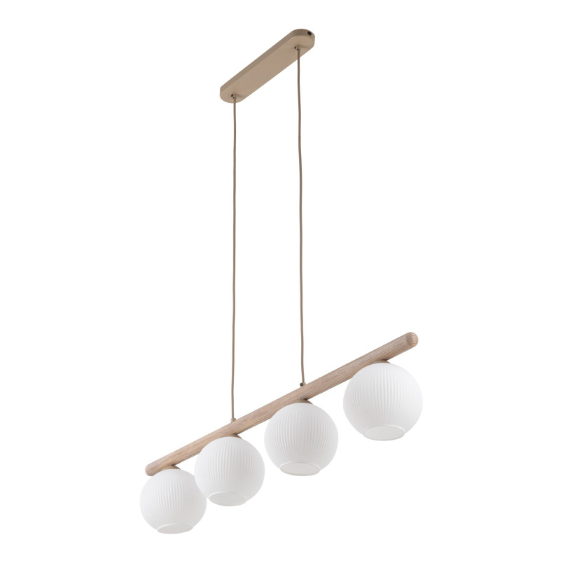 Lampa wisząca Virlo: 4 szklane kule, 95cm - TK Lighting