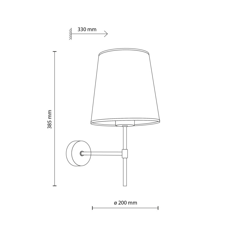 Kinkiet Elizabeth beż TK Lighting | Elegancki design