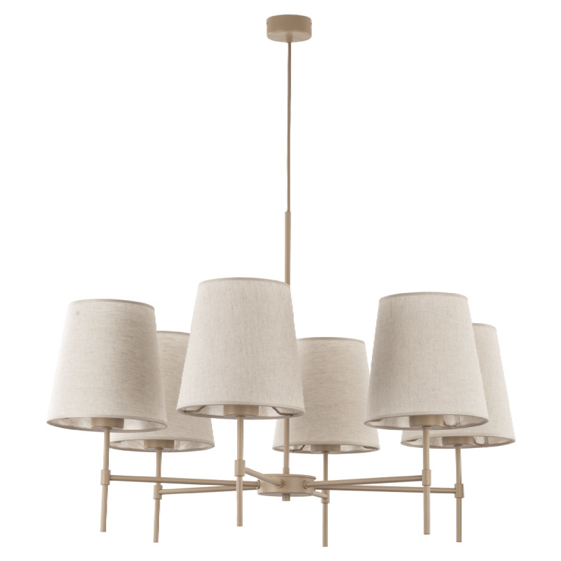 Żyrandol Elizabeth 6 abażurów | TK Lighting - Elegancki design