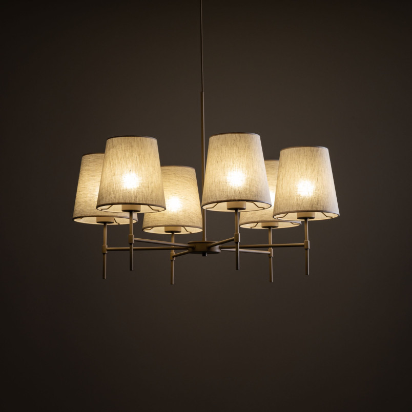 Żyrandol Elizabeth 6 abażurów | TK Lighting - Elegancki design