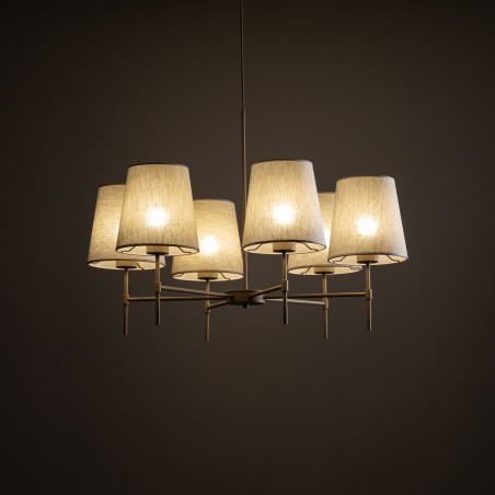 Żyrandol Elizabeth 6 abażurów | TK Lighting - Elegancki design