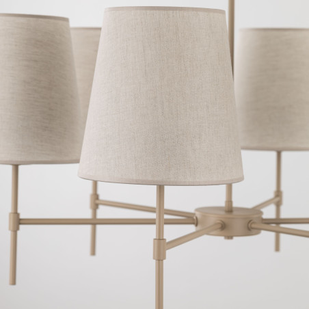 Żyrandol Elizabeth 6 abażurów | TK Lighting - Elegancki design