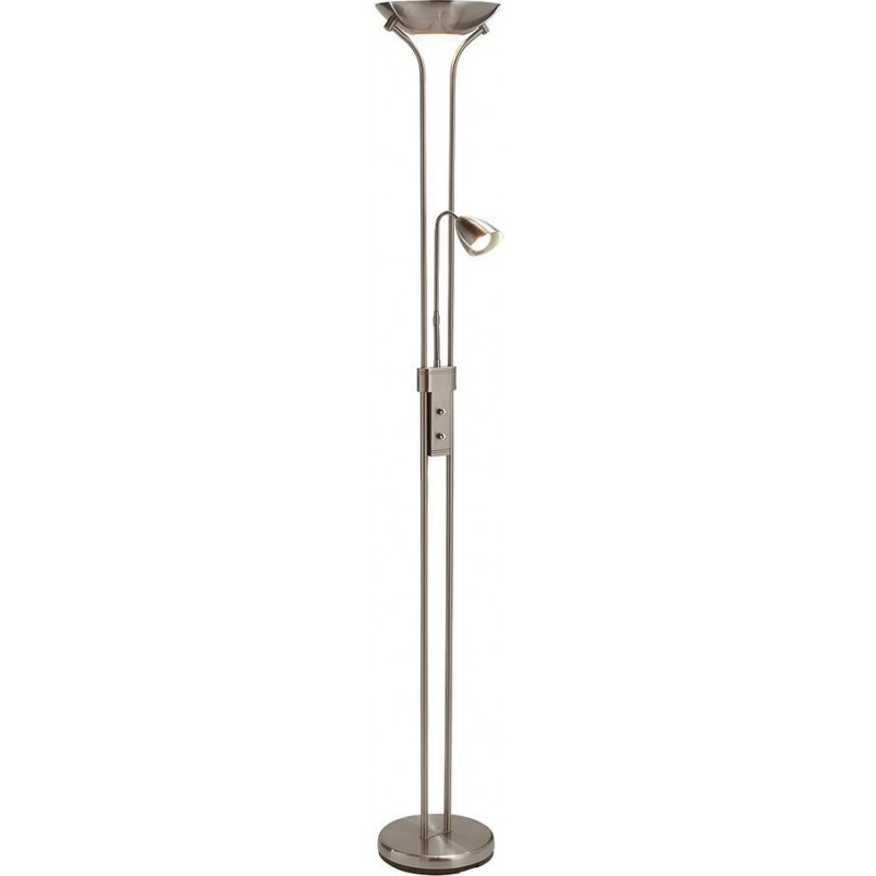 Lampa podłogowa antyczna Detroit | Markslojd - Srebrna, ze ściemniaczem