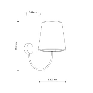 Kinkiet Candi beżowy TK Lighting | Elegancki design i funkcjonalność