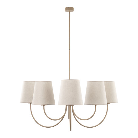 Żyrandol Candi 6 abażurów beżowy TK Lighting | Elegancki design