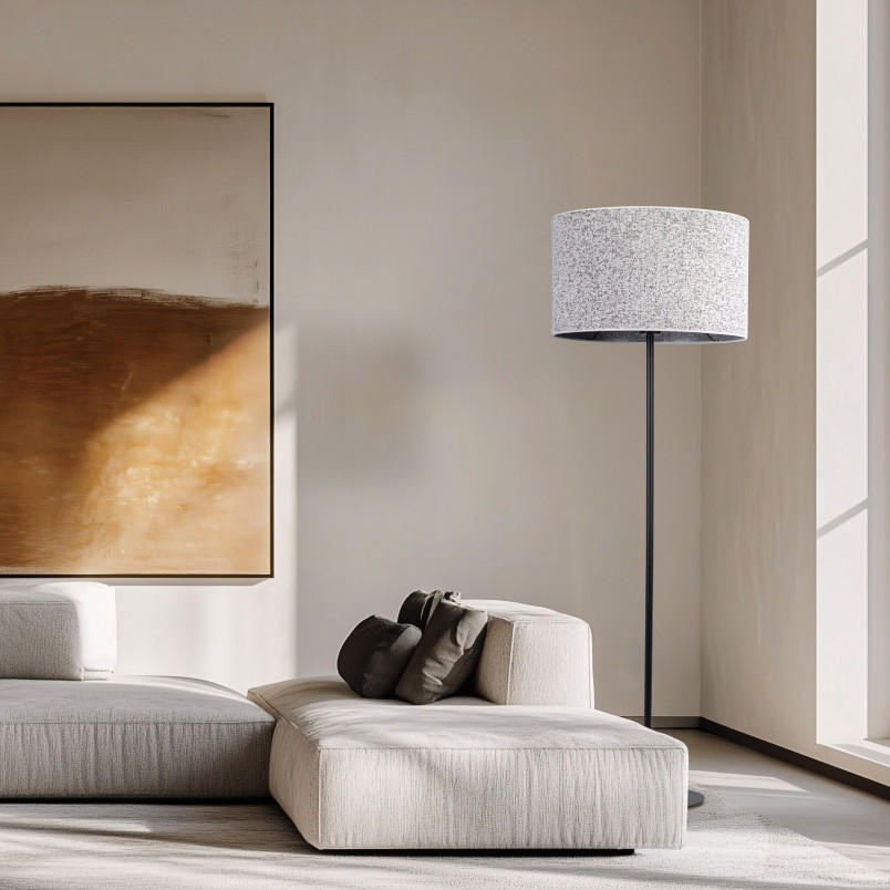 Lampa podłogowa Vellum szara TK Lighting | 150cm