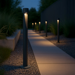 Słupek Ogrodowy LED Sena Szary TK Lighting | 60cm