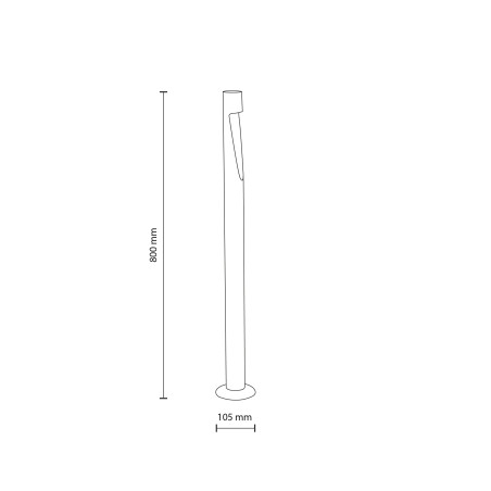 Słupek ogrodowy Sena LED szary TK Lighting | Oświetlenie Ogrodowe