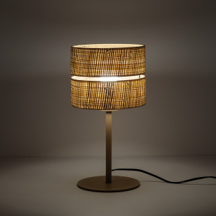 Lampa stołowa boho Calma rafia | TK Lighting