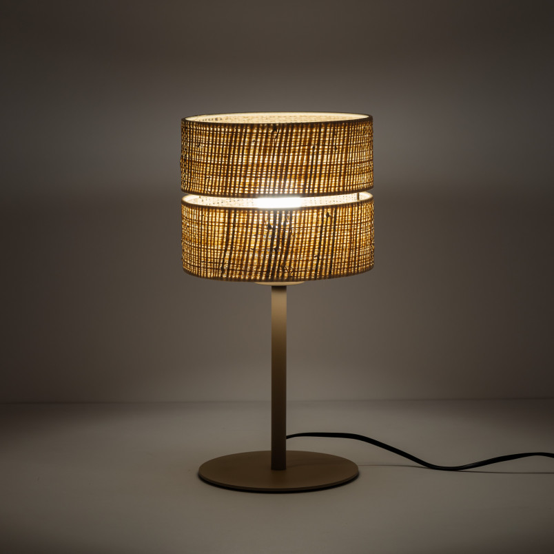 Lampa stołowa boho Calma rafia | TK Lighting