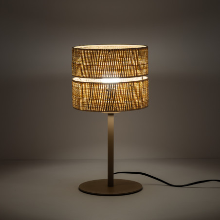 Lampa stołowa boho Calma rafia | TK Lighting