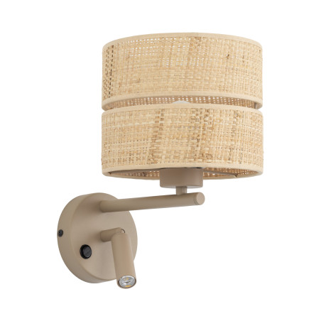 Kinkiet boho Calma rafia TK Lighting | Lampa do czytania