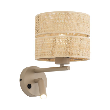 Kinkiet boho Calma rafia TK Lighting | Lampa do czytania
