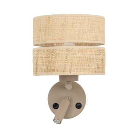 Kinkiet boho Calma rafia TK Lighting | Lampa do czytania
