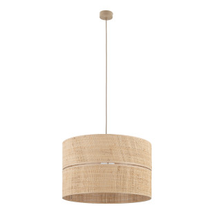 Lampa wisząca boho Calma TK Lighting | Naturalna rafia