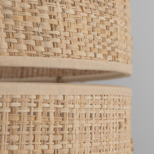 Lampa wisząca boho Calma TK Lighting | Naturalna rafia