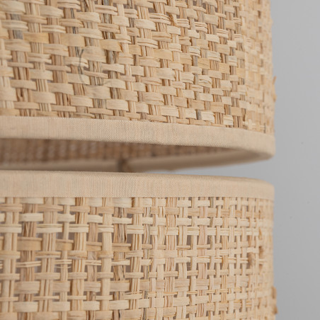 Lampa wisząca boho Calma TK Lighting | Naturalna rafia