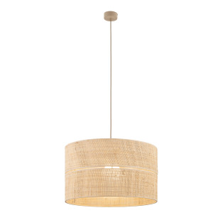 Lampa wisząca boho Calma TK Lighting | Naturalna rafia