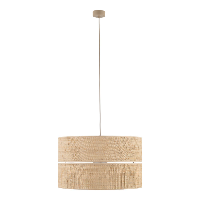 Lampa wisząca boho Calma TK Lighting | Naturalna rafia