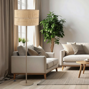 Lampa podłogowa boho Calma | Rafia | TK Lighting