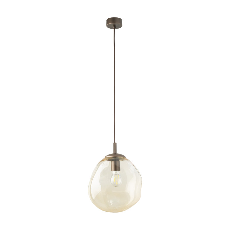 Lampa wisząca szklana Lava Brown TK Lighting | Modern, 25cm