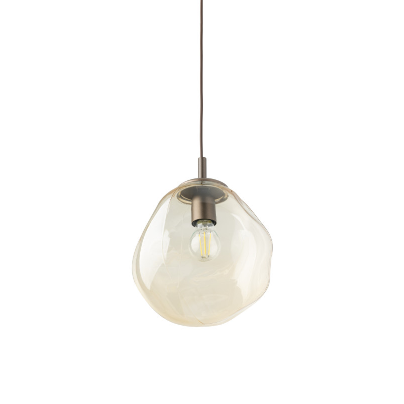 Lampa wisząca szklana Lava Brown TK Lighting | Modern, 25cm