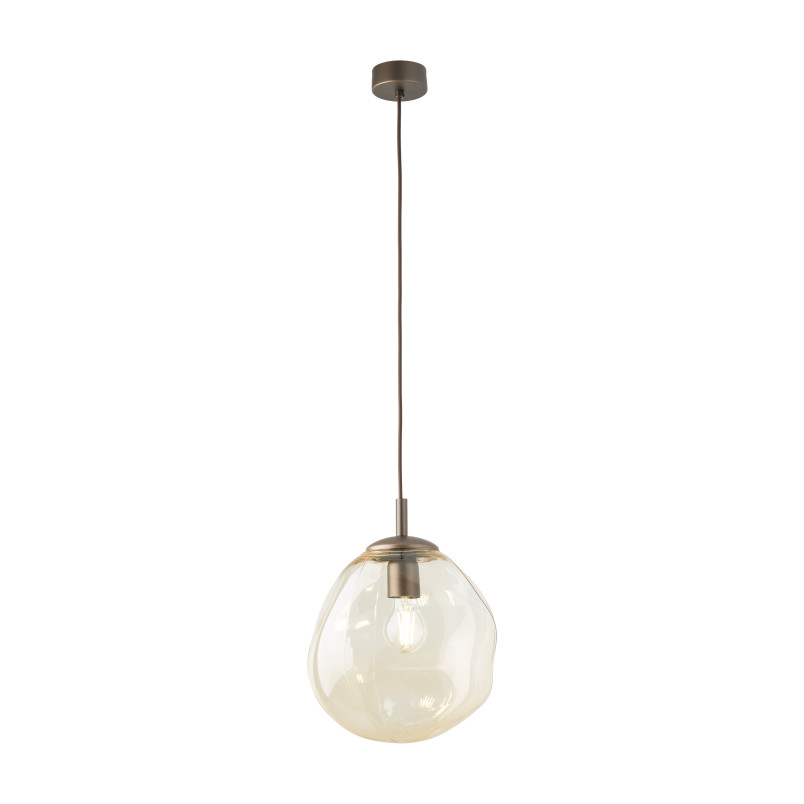 Lampa wisząca szklana Lava Brown TK Lighting | Modern, 25cm