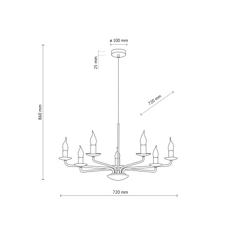 Żyrandol Limal VII TK Lighting - Elegancki Design | Światło