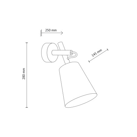Kinkiet Vaio beżowy TK Lighting | Skandynawski Design