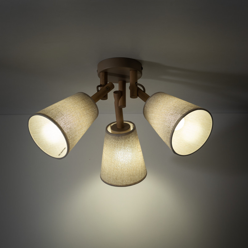 Lampa sufitowa Vaio 3 klosze | TK Lighting - Skandynawski design