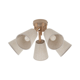 Lampa sufitowa 5 kloszów Vaio beż TK Lighting | Skandynawski styl