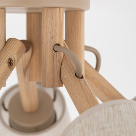 Lampa sufitowa 5 kloszów Vaio beż TK Lighting | Skandynawski styl