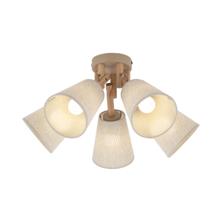 Lampa sufitowa 5 kloszów Vaio beż TK Lighting | Skandynawski styl