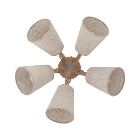 Lampa sufitowa 5 kloszów Vaio beż TK Lighting | Skandynawski styl