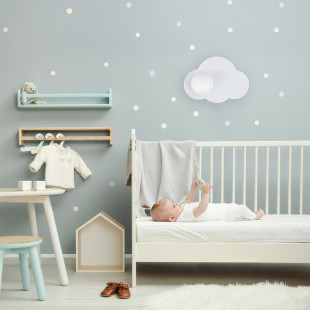 Kinkiet chmurka Cloud New biały TK Lighting - Światło dla dzieci