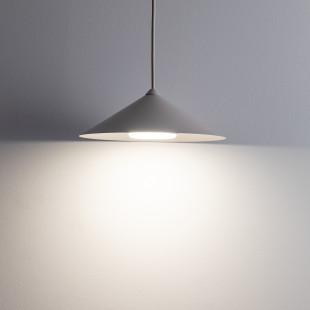 Lampa Wisząca Stożek Lume | Beżowa, Metalowa | TK Lighting