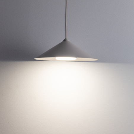 Lampa Wisząca Stożek Lume | Beżowa, Metalowa | TK Lighting