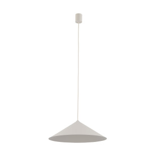 Lampa wisząca stożek Lume | Beżowa, metalowa | TK Lighting