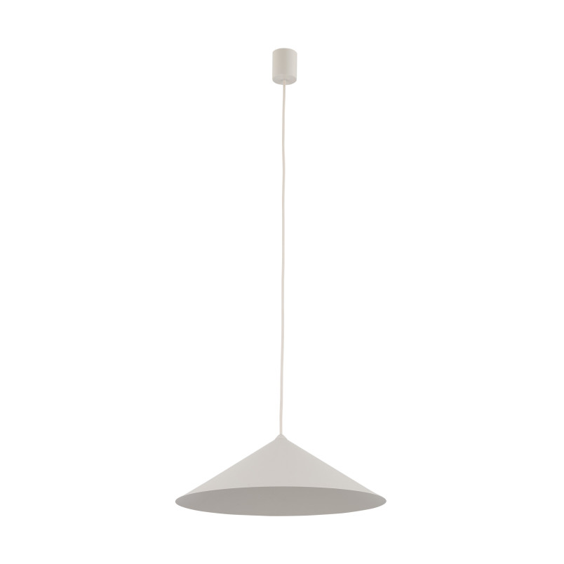 Lampa wisząca stożek Lume | Beżowa, metalowa | TK Lighting