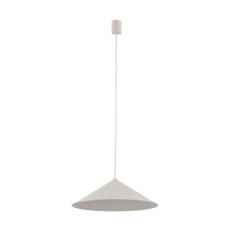Lampa wisząca stożek Lume | Beżowa, metalowa | TK Lighting