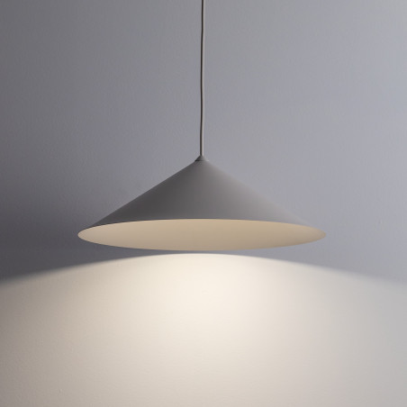 Lampa wisząca stożek Lume | Beżowa, metalowa | TK Lighting