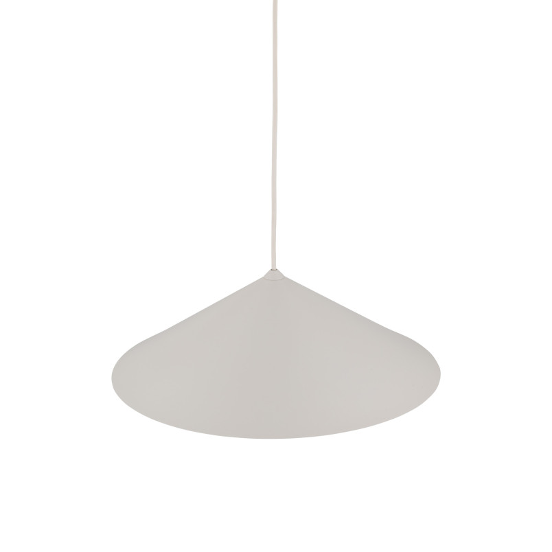 Lampa wisząca stożek Lume | Beżowa, metalowa | TK Lighting