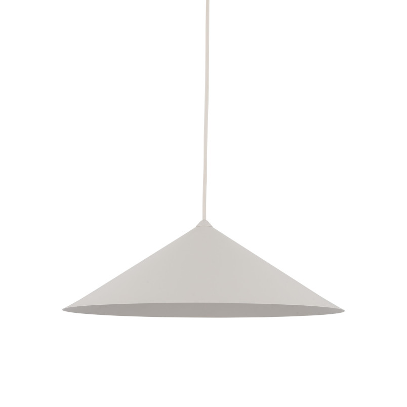 Lampa wisząca stożek Lume | Beżowa, metalowa | TK Lighting