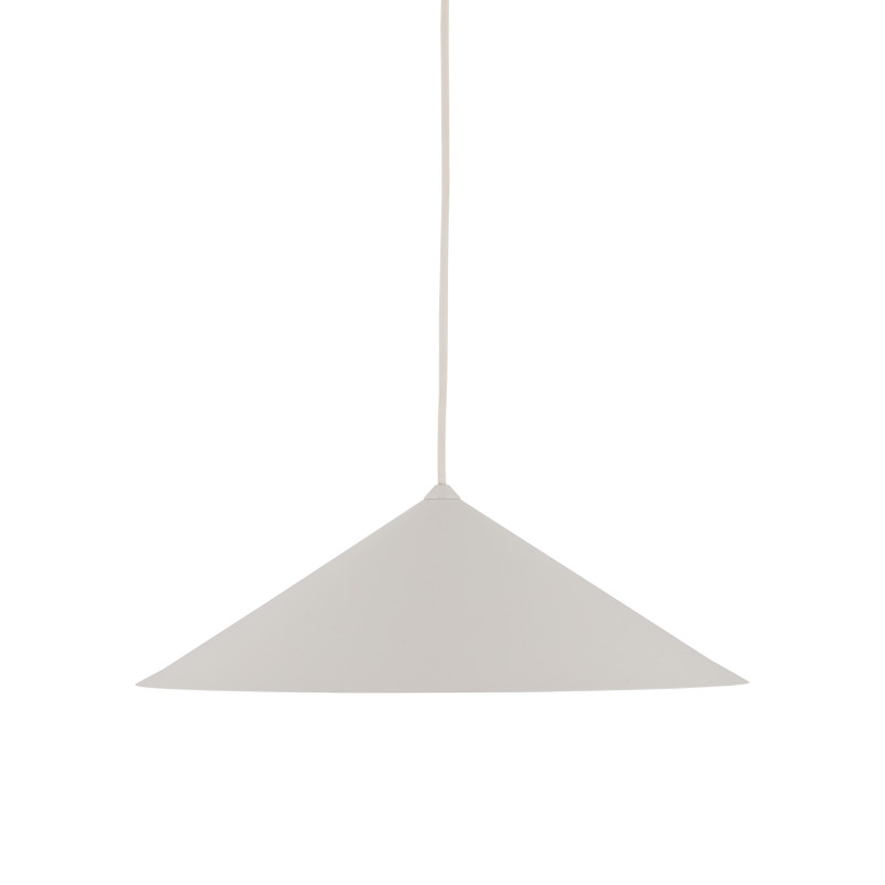 Lampa wisząca stożek Lume | Beżowa, metalowa | TK Lighting