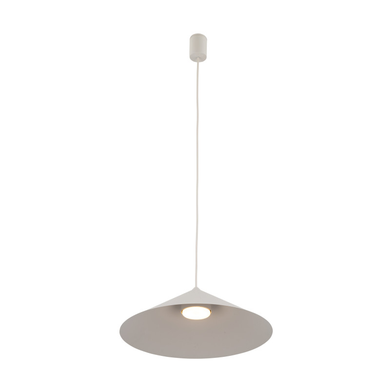 Lampa wisząca stożek Lume | Beżowa, metalowa | TK Lighting