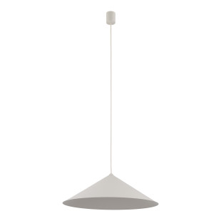 Lampa wisząca stożek Lume | Beżowa, metalowa | TK Lighting